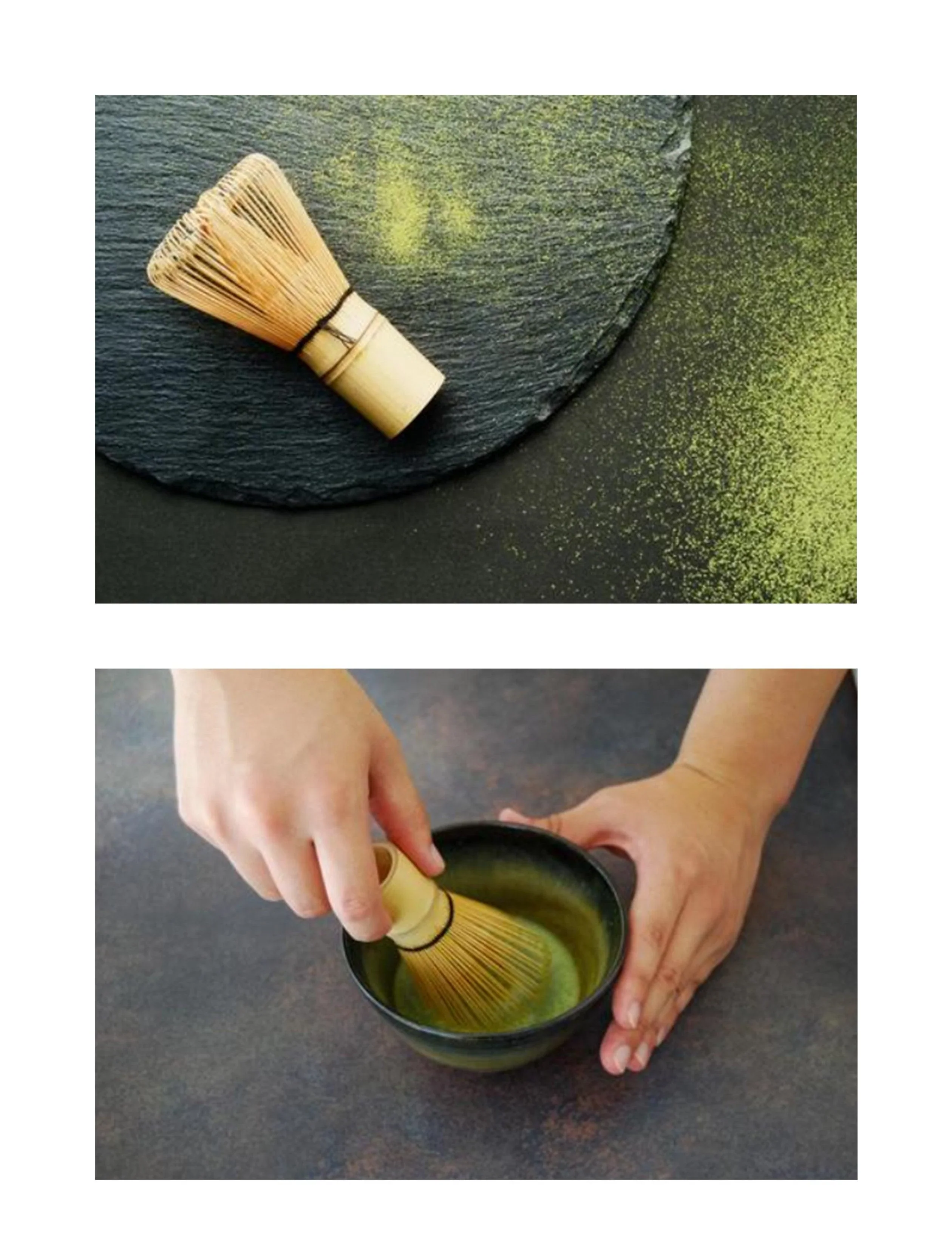 Chasen Matcha Bamboo Whisk 96-120 Prongs Scoop Set - Image 3
